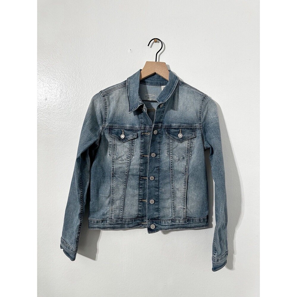 Levi Strauss Signature Gold Blue Jean Jacket Womens Small Jean Jacket